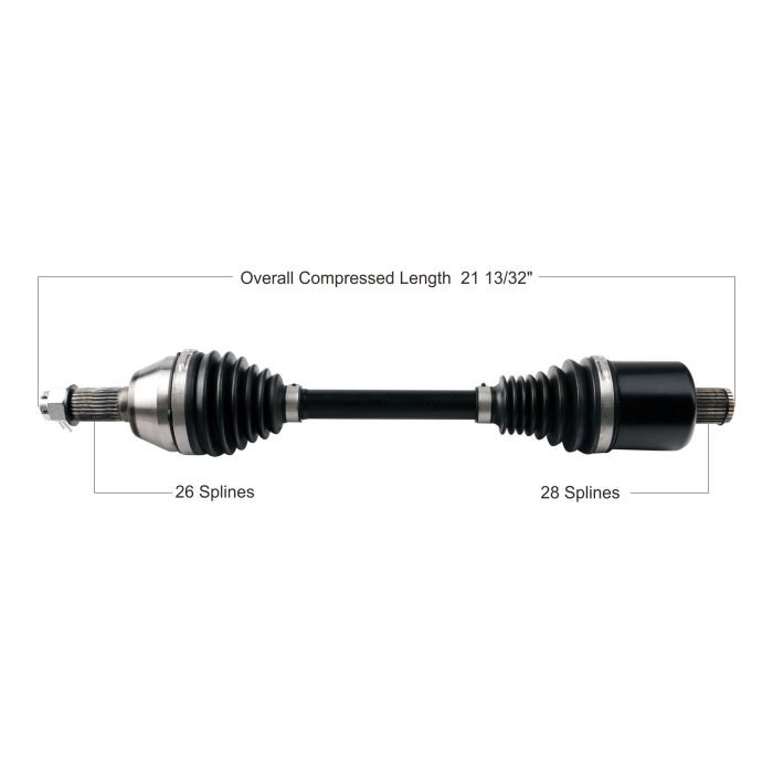 Tytaneum Heavy Duty Cv Axle Polaris Rear Left / Right 813-0327
