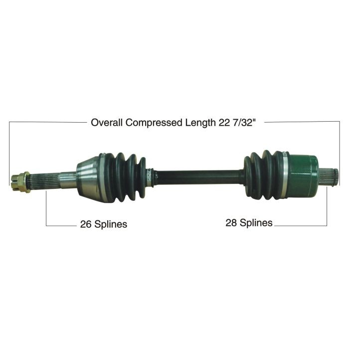 Tytaneum Oe Replacement Cv Axle Polaris Rear Left / Right 813-0156