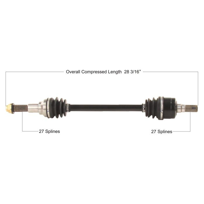 Tytaneum Oe Replacement Cv Axle Yamaha Rear Left/Right YAM-7038