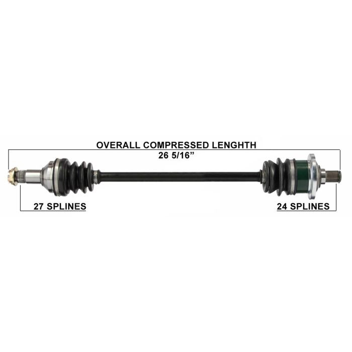 Tytaneum Oe Replacement Cv Axle Arcticcat Front Left/Rear Left 813-0012