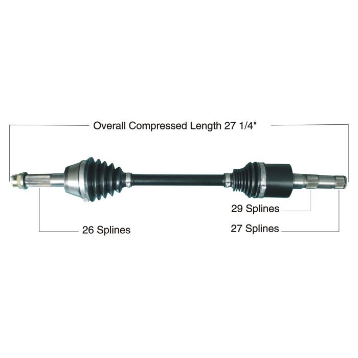 Tytaneum Oe Replacement Cv Axle Polaris Rear Left 813-0132