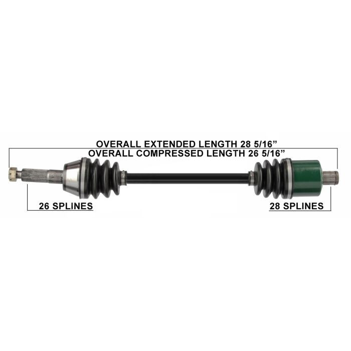 Tytaneum Oe Replacement Cv Axle Polaris Rear Left / Right 813-0138