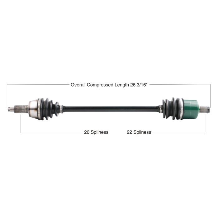 Tytaneum Oe Replacement Cv Axle Polaris Front Left / Right 813-0150