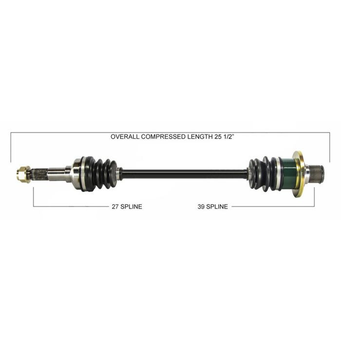 Tytaneum Oe Replacement Cv Axle Yamaha Rear Right 813-0216