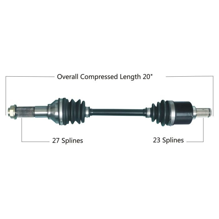 Tytaneum Oe Replacement Cv Axle Yamaha Rear Left / Right 813-0223