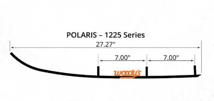 Woodys Ace 4'' X 60* Turning 1 1/2" Trail Runner Polaris AP4-1225