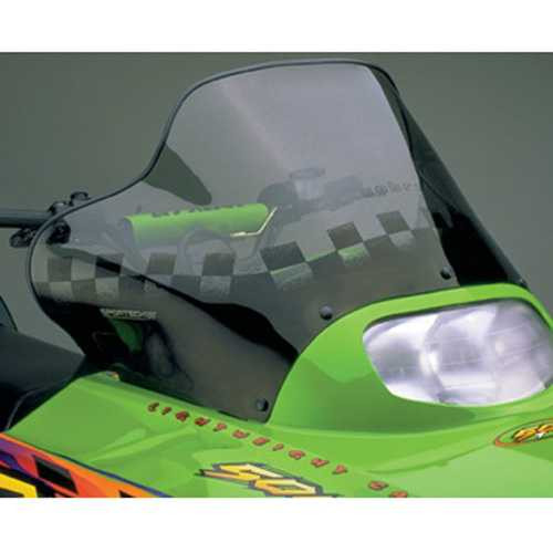Powermadd Flared W/S-A/C-Mid Smk Bk Flags 12230