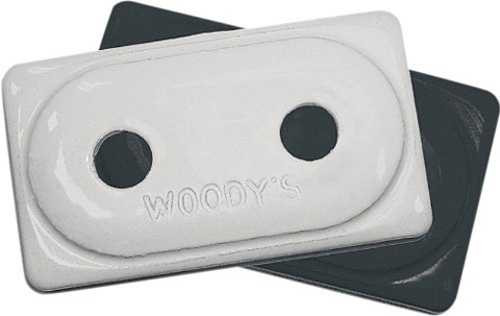 Woodys Double Digger Aluminum Support Plate 5/16" White 48 Pcs ADD2-3815-B