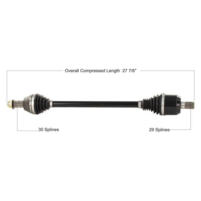 Tytaneum Heavy Duty Cv Axle Honda Rear Left/Right HON-6049HD