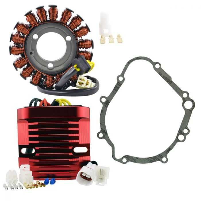 Rm Stator Rmstator Kit + Cnc Red Machined Alu Mosfet Reg Gasket RMS900-107319