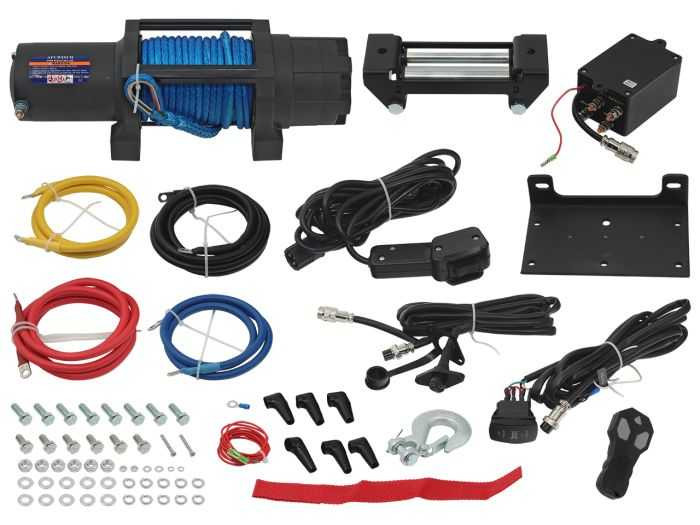 Bronco Winch 6000 Lbs Wireless Type Synthetic Rope AC-12135-1