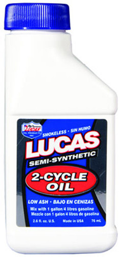 LUCAS Semi-Synthetic Oil 2T 2.6 Oz (24/Case  Sold Ea) 10058
