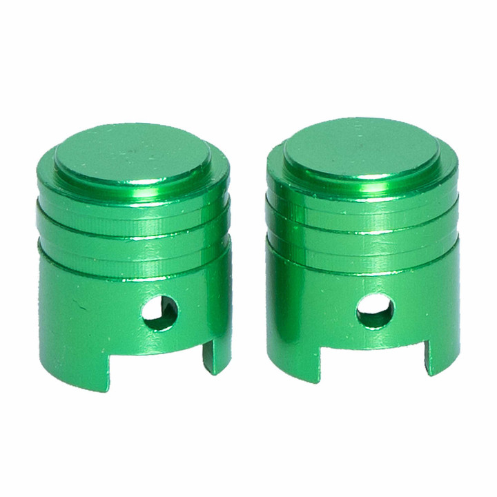 RFX Valve Caps 2Pcs Green FXVC 10000 00GN