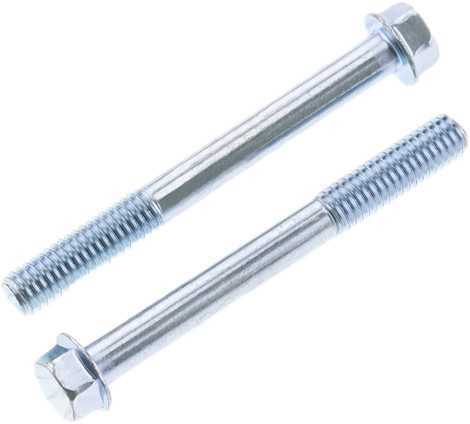 BOLT 8Mm Hex Head Flange Bolt 6X1.0X55Mm 10/Pk 024-10655
