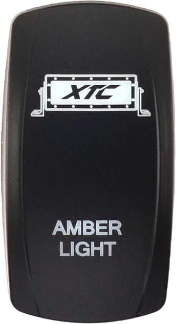 XTC POWER PRODUCTS Dash Switch Rocker Face Amber Light Bar SW00-00101001