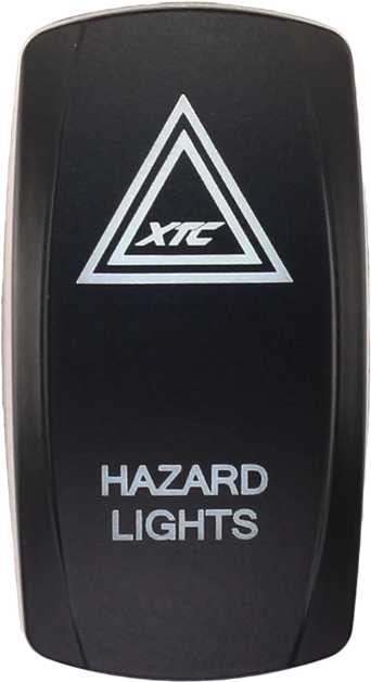 XTC POWER PRODUCTS Dash Switch Rocker Face Hazards SW00-00119013