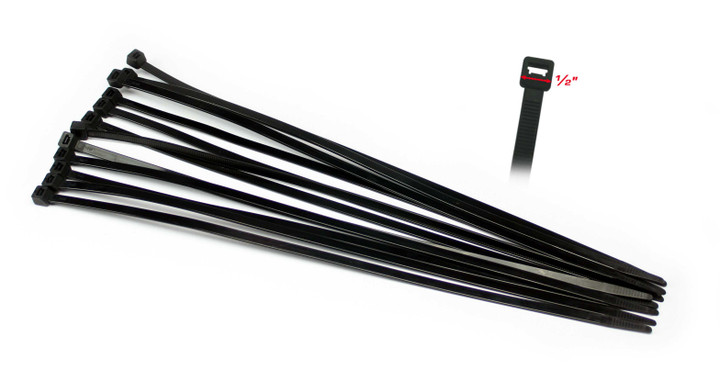 CYCRA Replacement Zip Ties Speed Armor Skid Plate Black 1CYC-6100-12