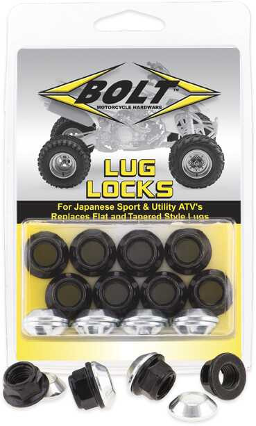 BOLT Lug-Locks Black 2005-LUG.B