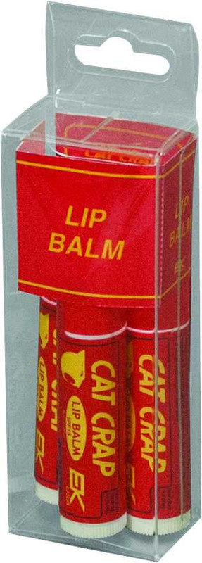 CAT CRAP Lip Balm 0.15Oz 3/Pk 10509P