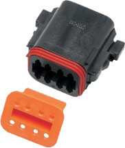 NAMZ CUSTOM CYCLE 8-Wire Black Deutsch Plug & Wdglck Hd# 72118-94Bk DP-8B
