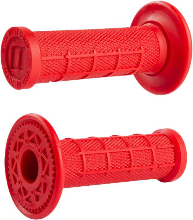 ODI Mini Mx Half Waffle Grips Red H01MMR