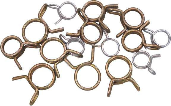 HELIX Wire Hose Clamps 15/Pk Self Tensioning Assorted Size 111-1511