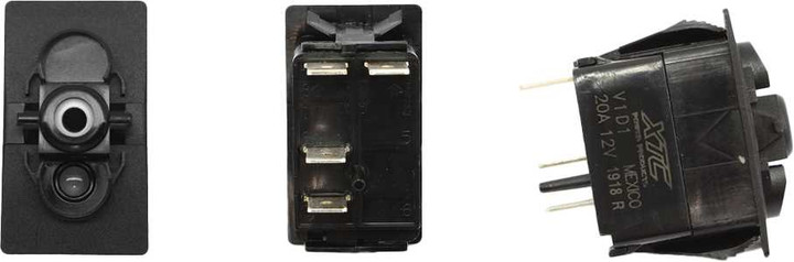 XTC POWER PRODUCTS Dash Switch Body Momentary Blue Bottom SW12-NB000000