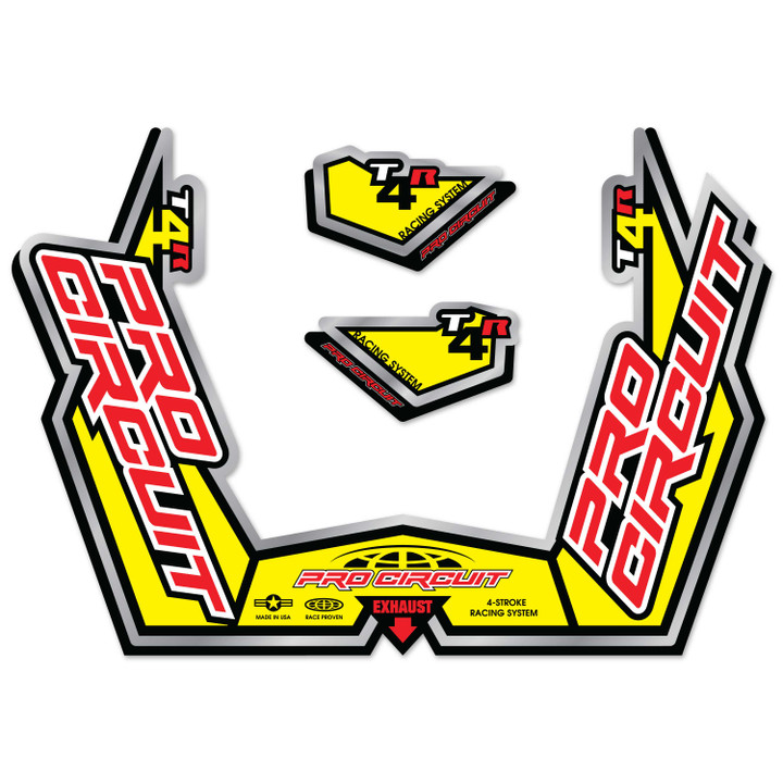 PRO CIRCUIT T4-Gpr Sticker Kit Replacement Muffler Stickers DC09T4GPR