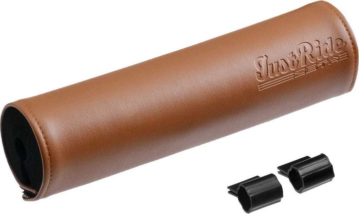 ZETA Handlebar Bar Pad Leather 200Mm Brown ZE47-9501