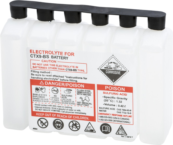 FIRE POWER Sealed Battery Electrolyte Pack 420Cc 450CC CTX