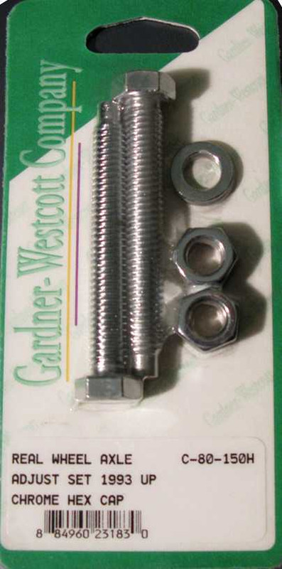 GARDNERWESTCOTT Rear Wheel Adjustment Bolts 93-07 Softail Models Rear C-80-150H