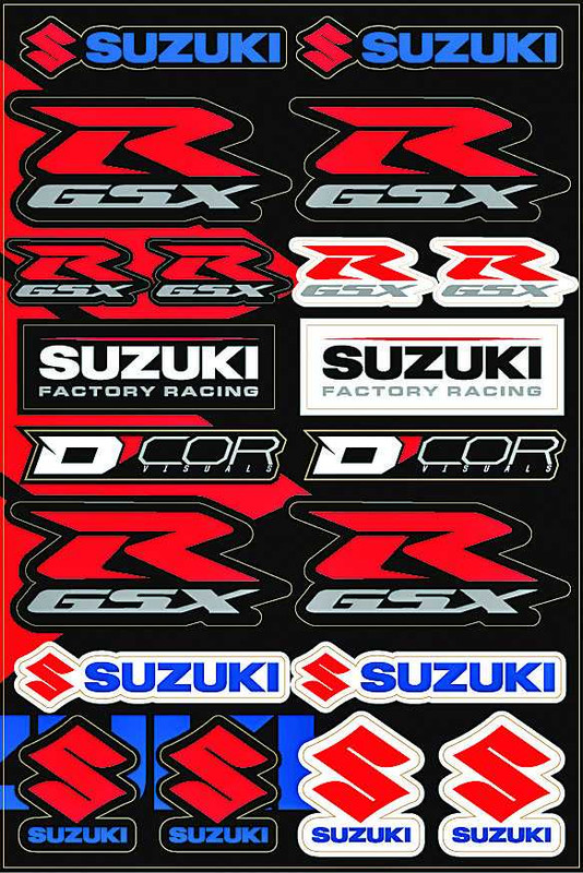 D-COR Suzuki Street Decal Sheet 40-40-105