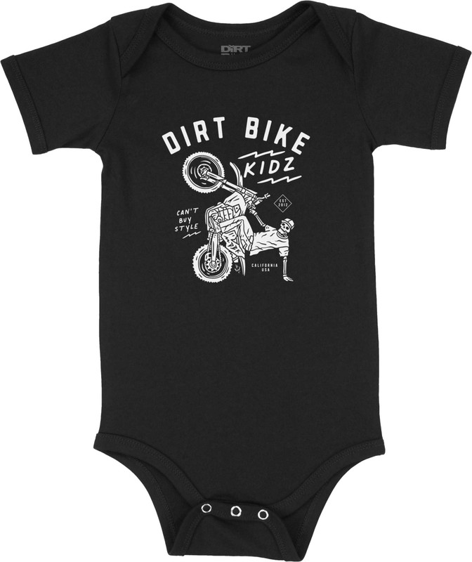 DBK 12 O'Clock Onesie Black 12 Month BO-12OCLOCK-12M