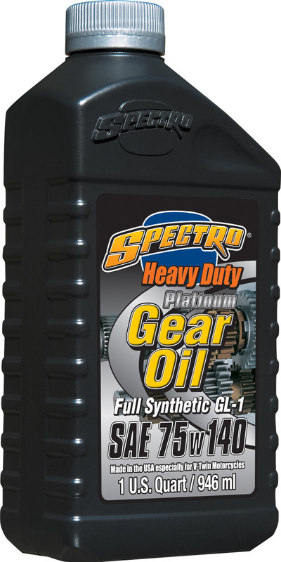 SPECTRO Platinum Full Syn Hd Gear Oil 75W140 1Qt 310317