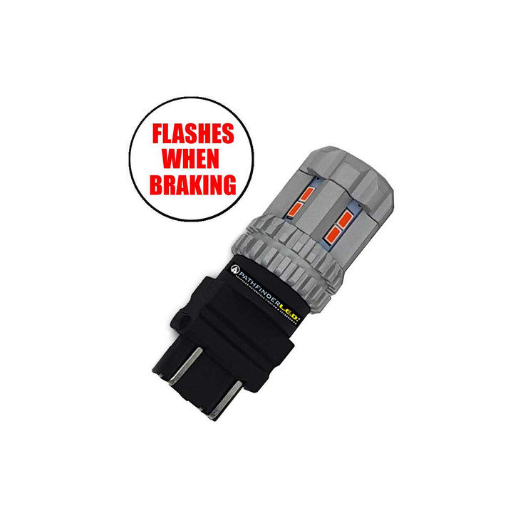 PATHFINDER 3157 Ultra Flash Led Bulb Ea Flashes 4X When Braking 3157RP