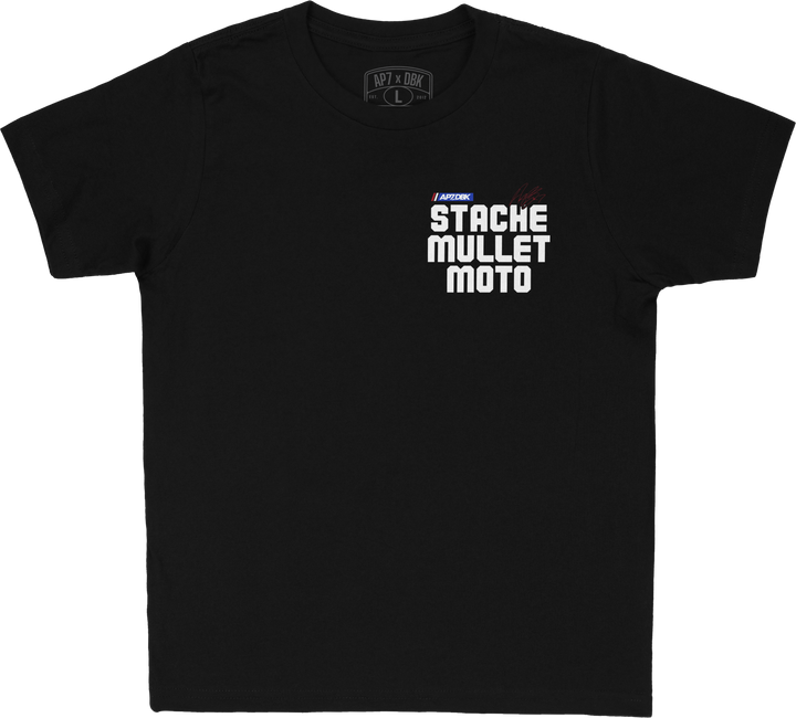 DBK Mullet Madness Youth Tee Black Yx YTAP-MULLETMADN-XL