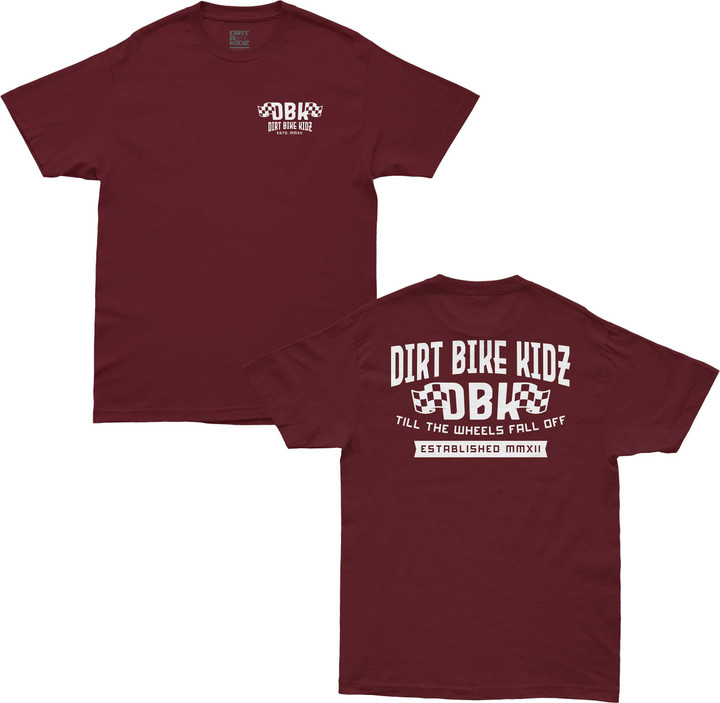 DBK Till The End Tee Burgundy Md AT-TILTHEEND-BURG-M