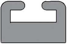 GARLAND Hyfax Slide Black 58.13" Garland# 29-58.13-2-01-01 232903