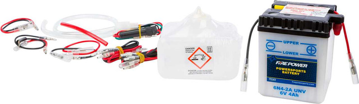 FIRE POWER Battery W/Acid 6N4-2A Unv 6V 6N4-2A/UNV