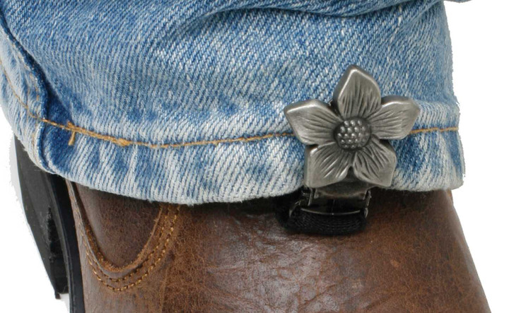 RYDER CLIPS Clips For Stirrup/Strap Boots Flower FWS-FC