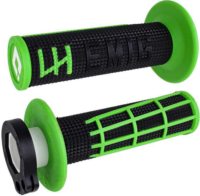 ODI Emig 2.0 - V2 Lock-On Grip Black/Green H36E2BN