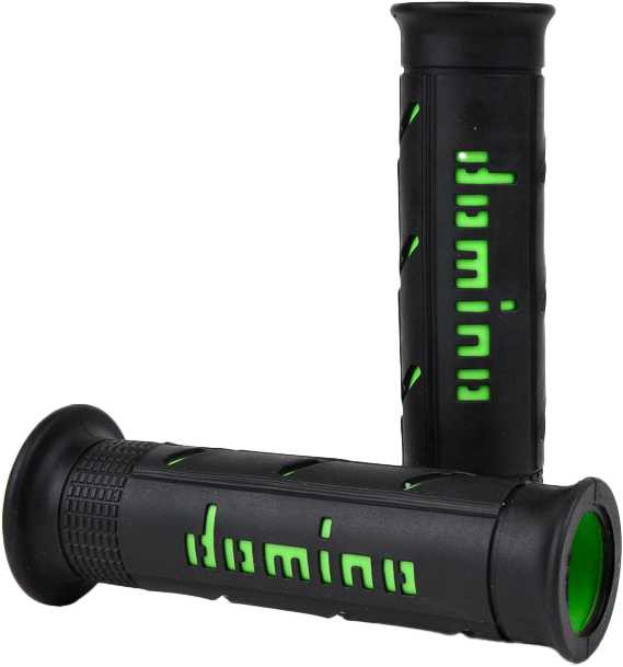 DOMINO RACING Xm2 Grips Black/Green Pair A25041C4440C7-0