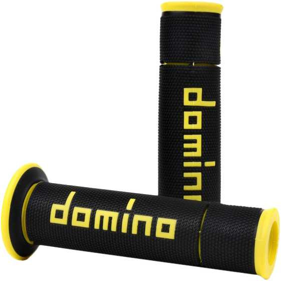 DOMINO RACING A450 Road Racing Grips Black/Yellow Pair A45041C4740B7-0