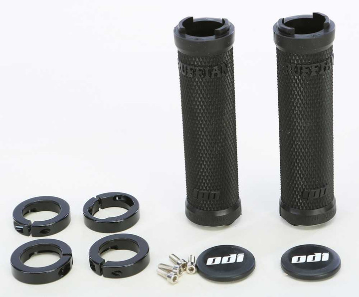 ODI Ruffian No Flange Lock-On Grip Black/Black 130Mm L31RFB-B