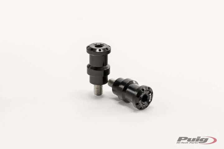 PUIG Swingarm Spools Hi-Tech 8Mm Black 2/Pk 5923N