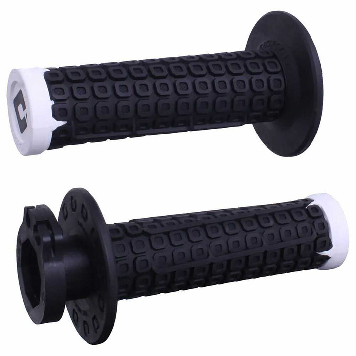 ODI Nomad Lock-On Off-Road Grip W/D30 Black/White/Silver H36NDBW