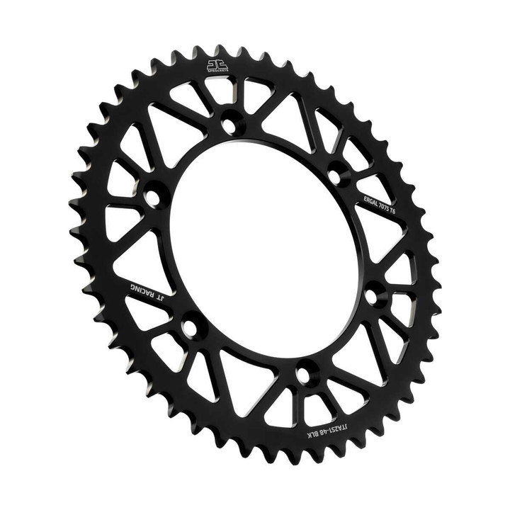 JT Rear Racelite Sprocket Alum 48T-520 Blk Hon/Yam JTA251.48BLK