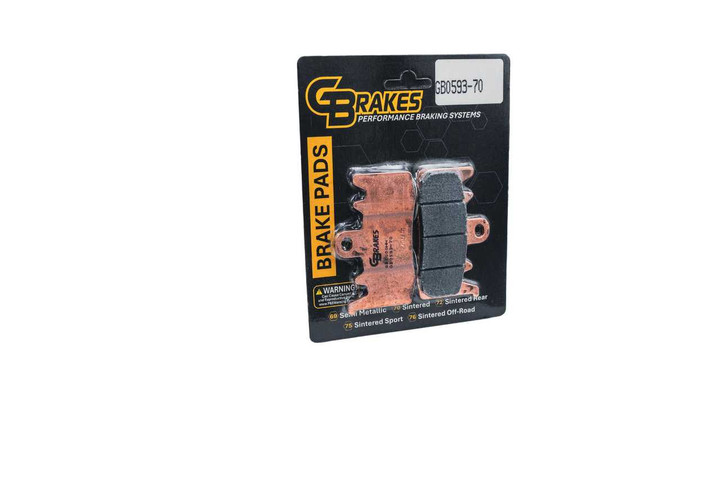 GBRAKES Rear Brake Pad Hh Sintered Compound GB601-72