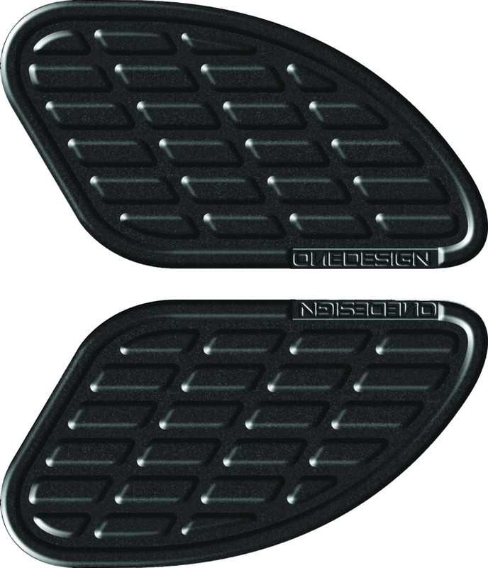 ONE EMBLEMS Tankpad Soft Touch Leather L&R Black BUMPS13P