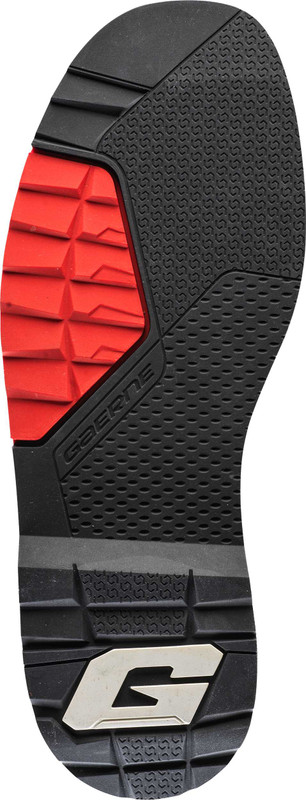 GAERNE Sg22 Boot Sole Pair Black/Red Sz 11 4623-005-11